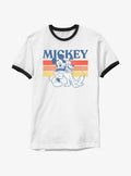 Mickey Mouse Pluto Retro Squad Ringer T-Shirt