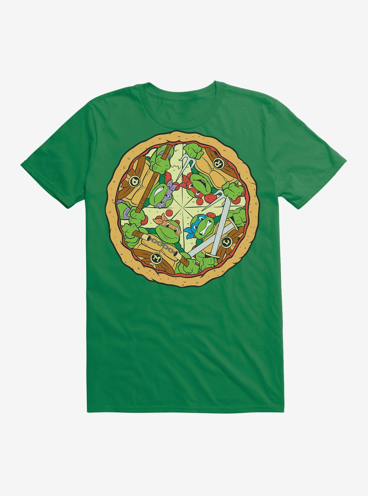 ninja turtle Group On Pizza Slices T-Shirt