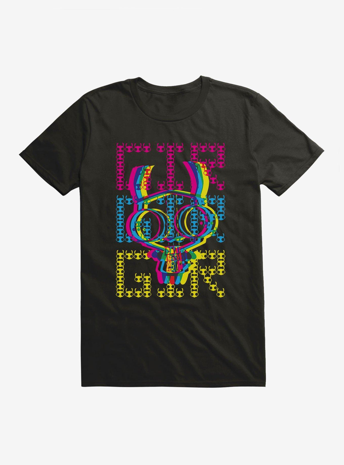 Invader Zim Gir Neon Stack T-Shirt 2