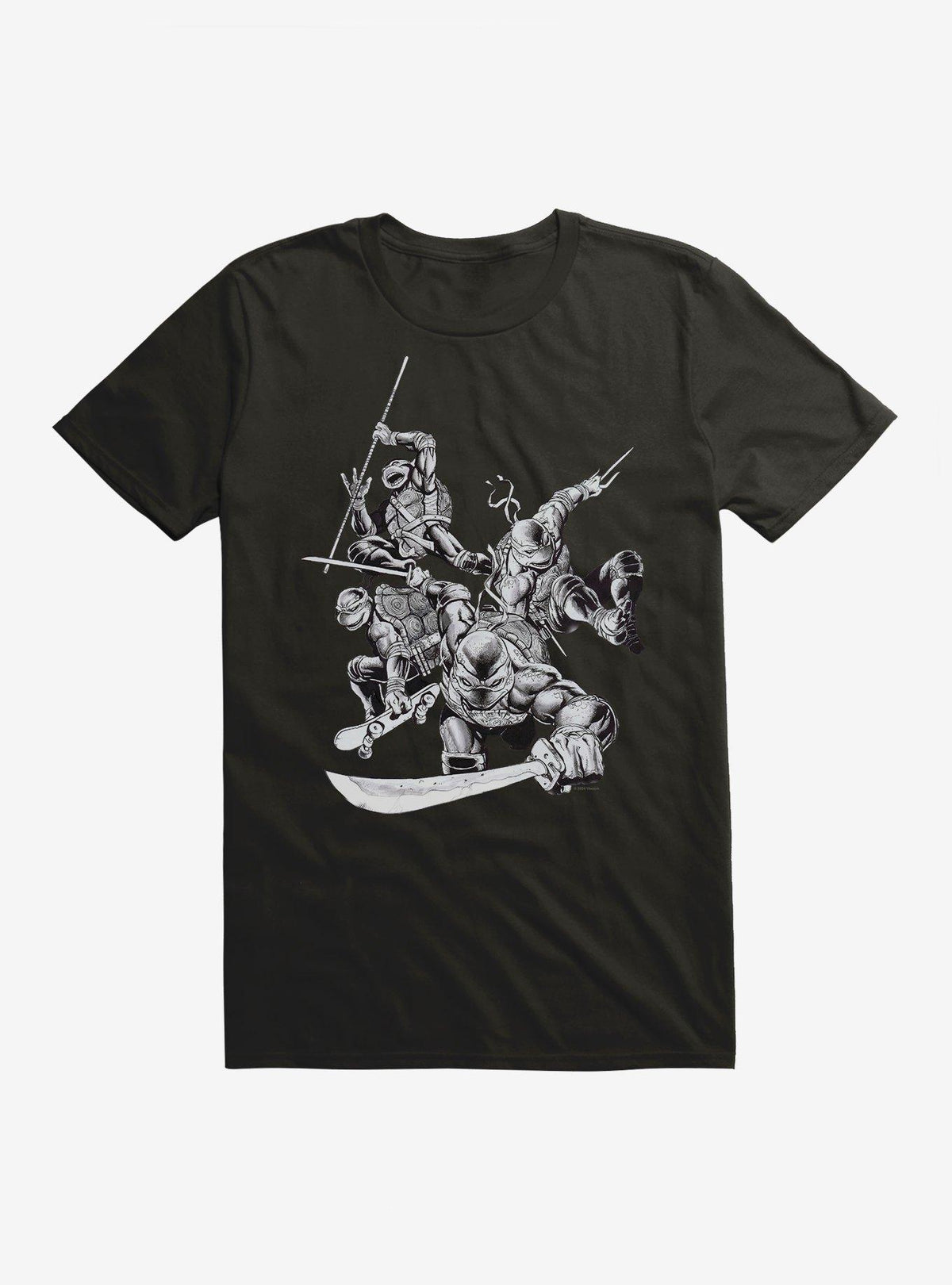 ninja turtle Black and White Group T-Shirt
