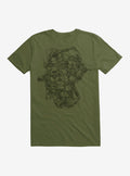 ninja turtle Black Outline Group T-Shirt