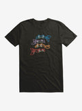 ninja turtle Neon Chalk Group Bandanas T-Shirt