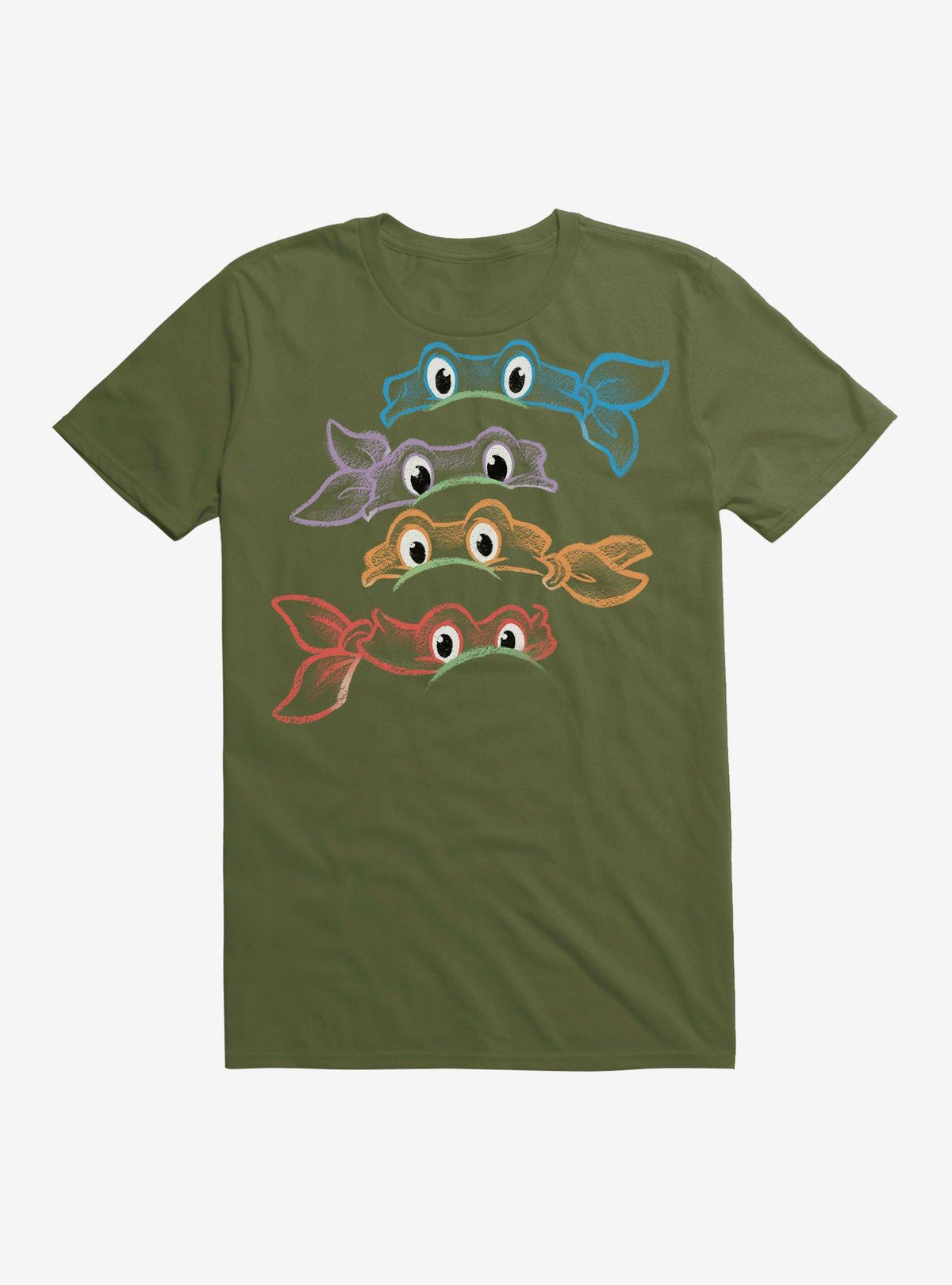 ninja turtle Neon Chalk Group Bandanas T-Shirt 2