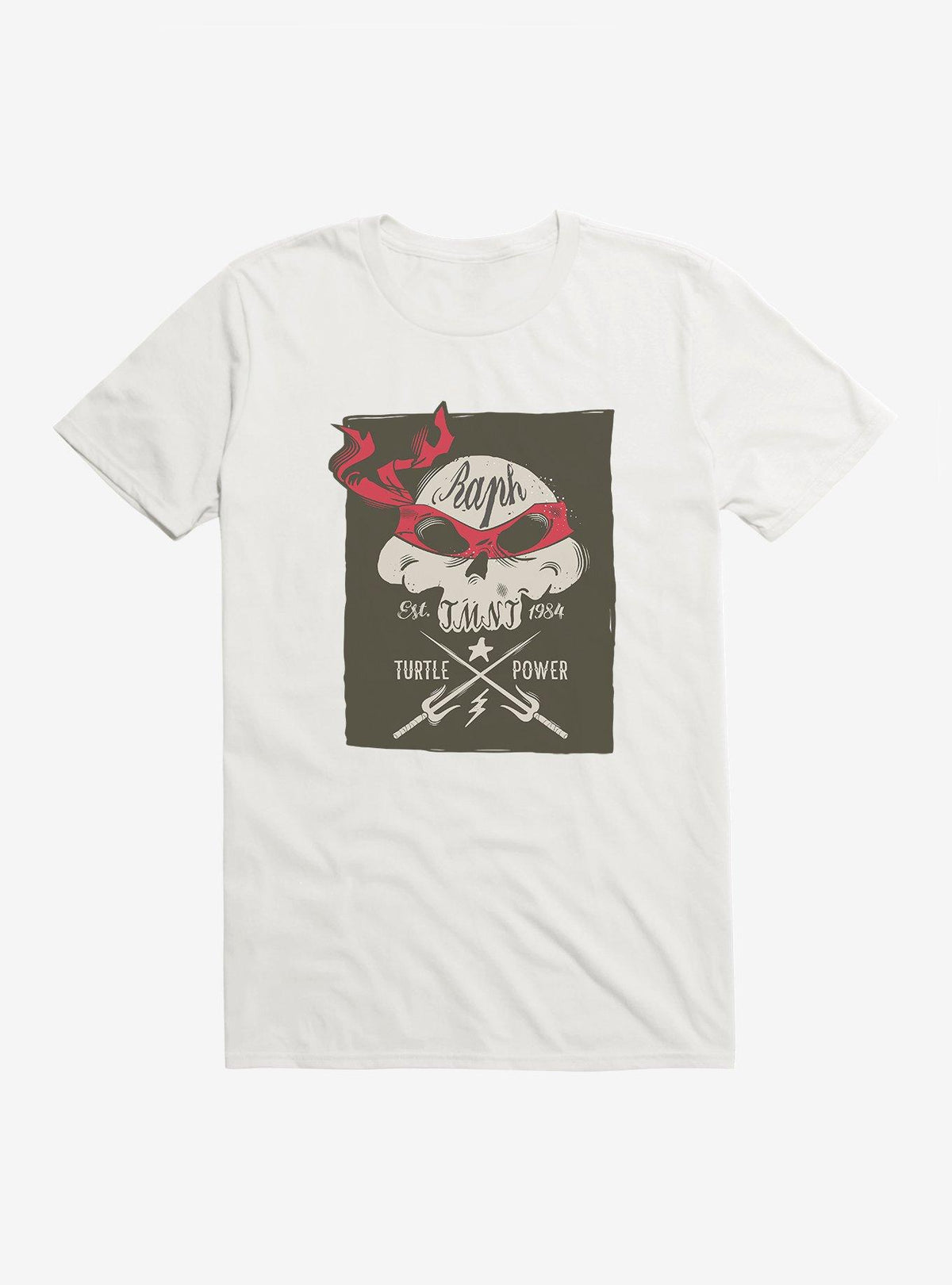 ninja turtle Raphael Bandana Skull And Weapons T-Shirt