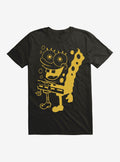 cartoon sea sponge Black and Yellow T-Shirt