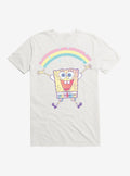 cartoon sea sponge Rainbow Sparkle T-Shirt