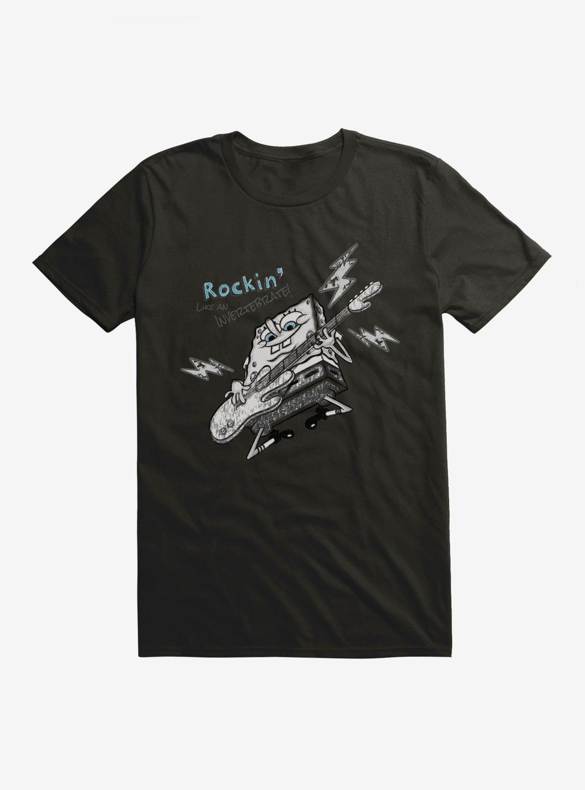 cartoon sea sponge Rockin' Electric Guitar T-Shirt
