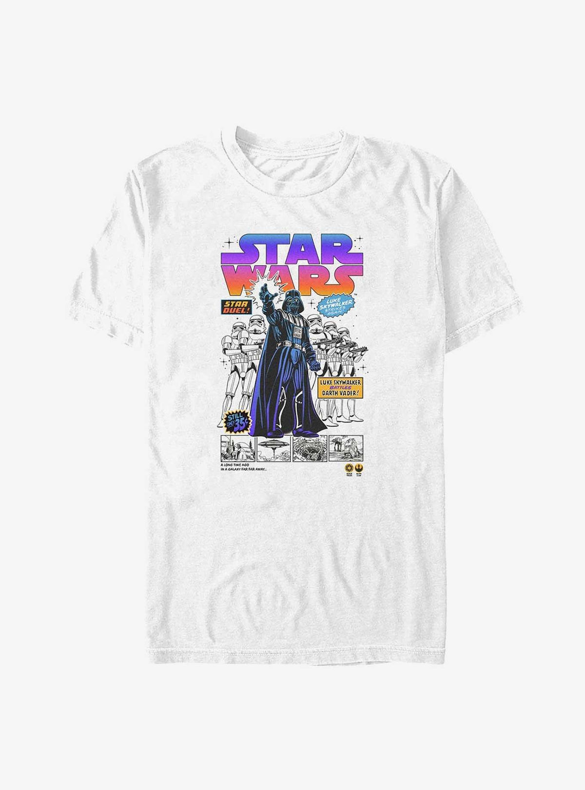 space adventure Darth Vader Comic Big Tall T-Shirt
