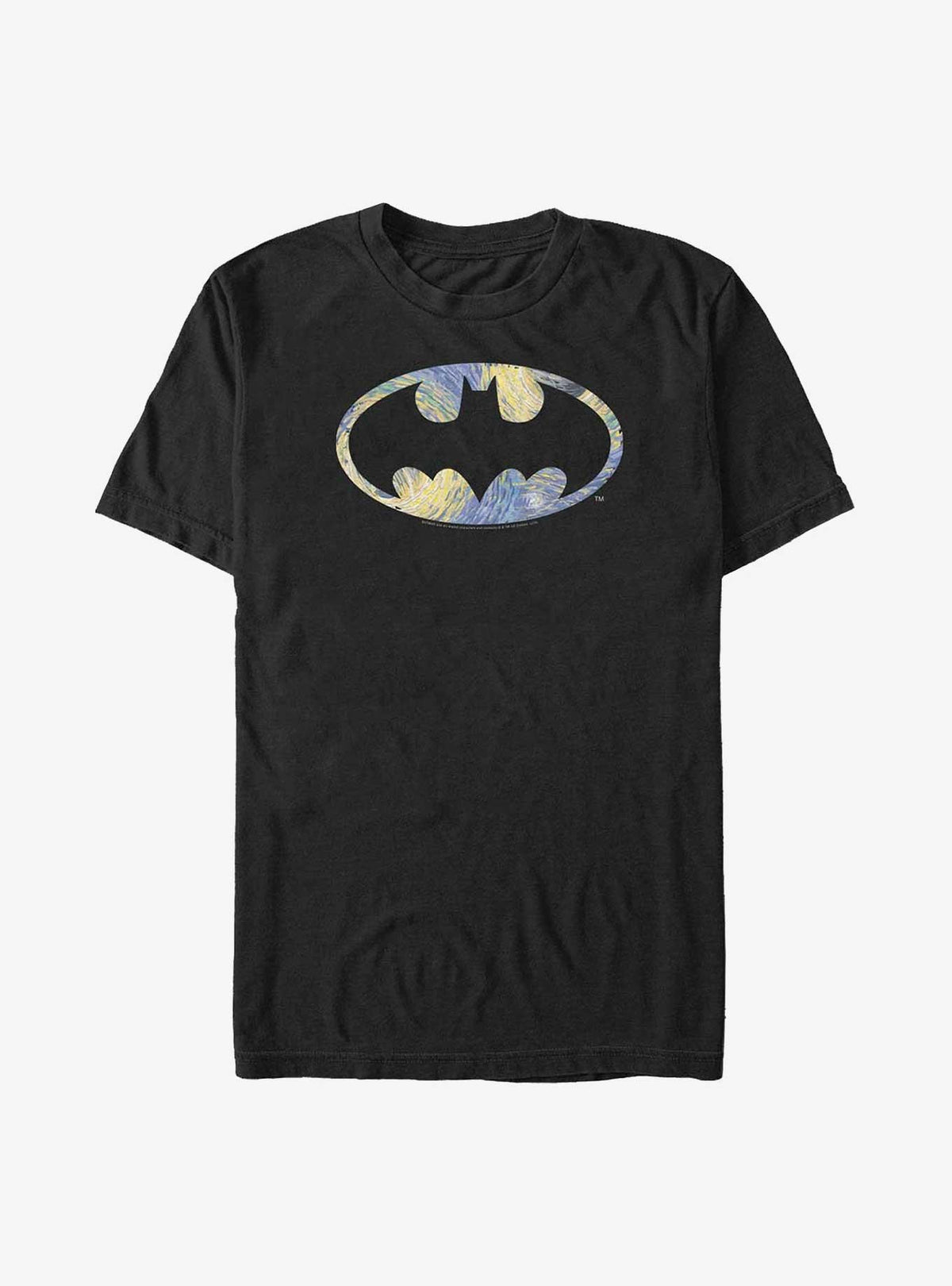 dark vigilante Starry Night Bat Logo Big Tall T-Shirt