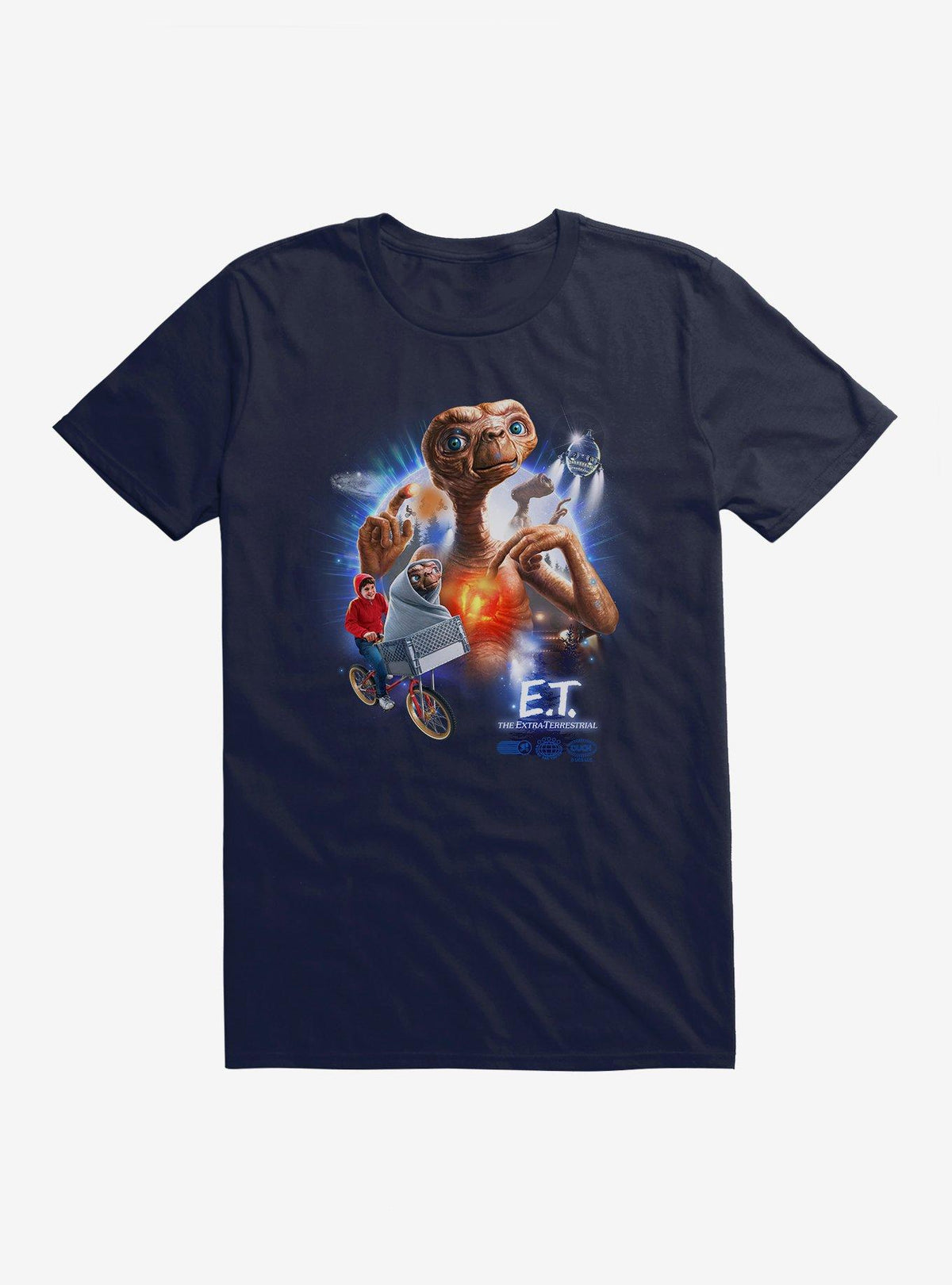 E T 40th Anniversary Iconic Movie Scenes Graphic T-Shirt
