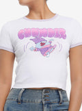 Chowder Jumping Portrait Girls Baby Ringer T-Shirt