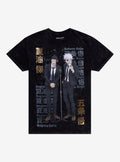 supernatural anime Gojo Geto Mineral Wash T-Shirt