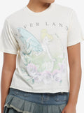 Peter Pan Tinker Bell Flower Girls Crop T-Shirt