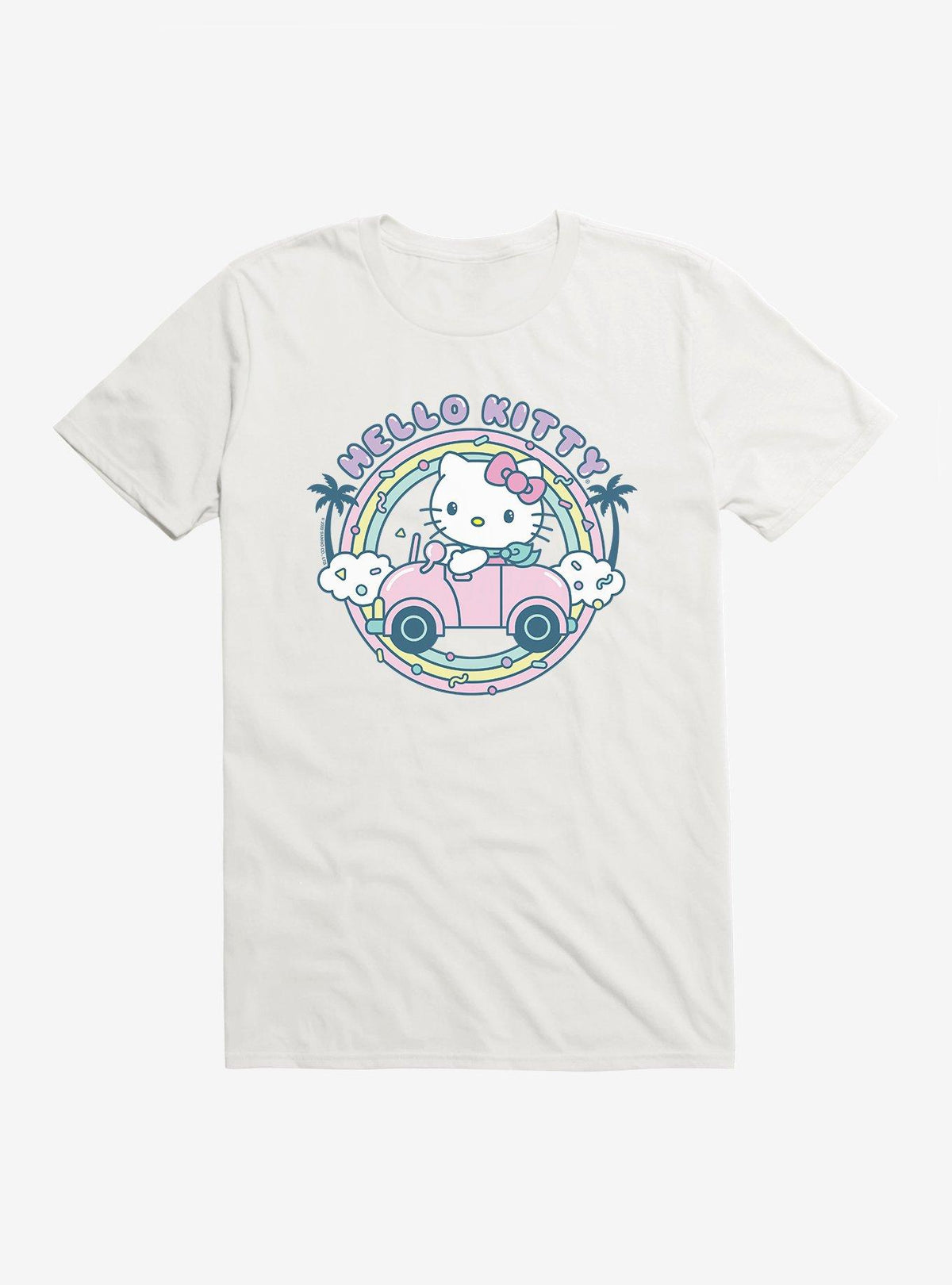 cute kitty Kawaii Vacation Retro Getaway Icon T-Shirt
