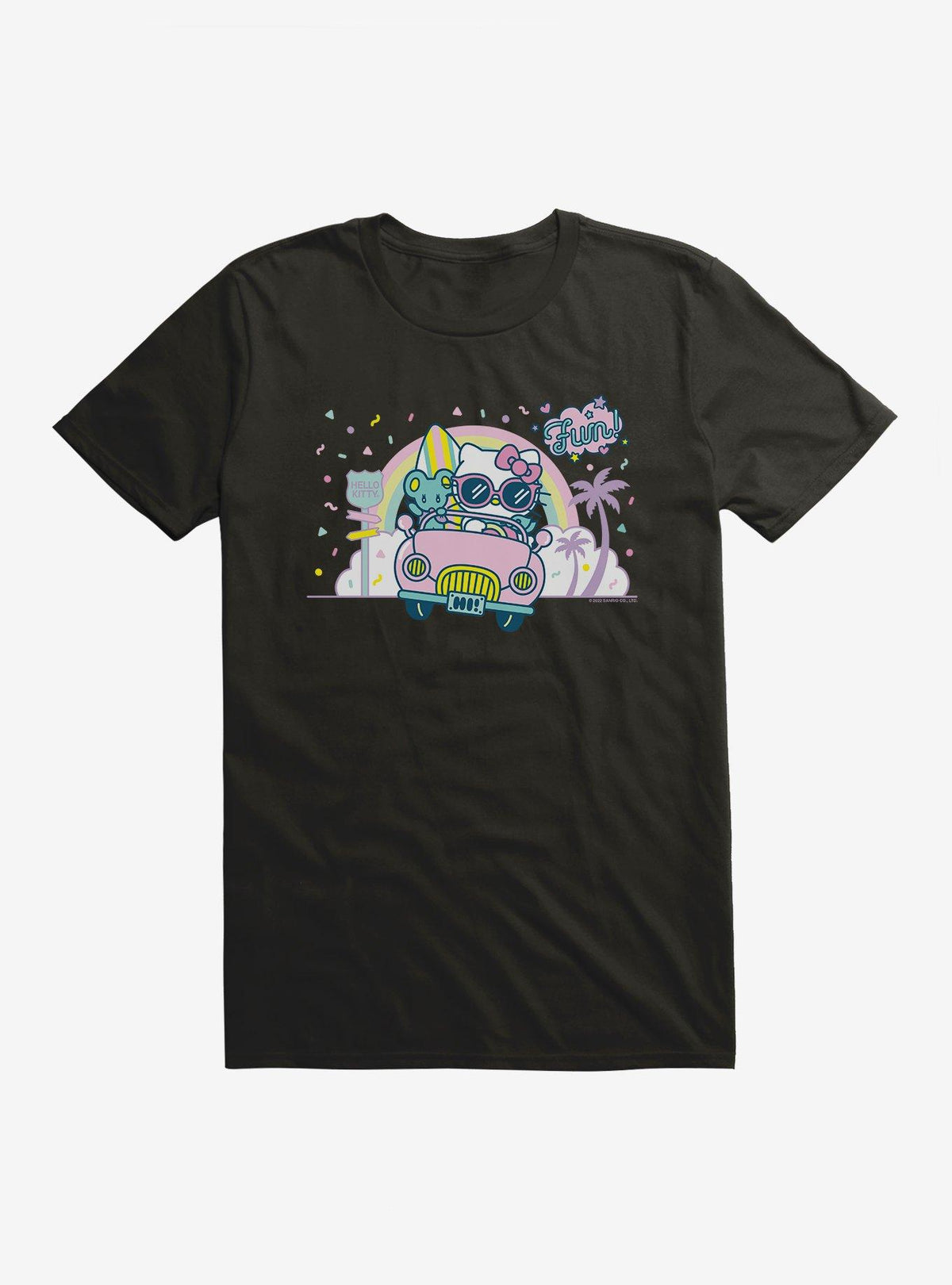 cute kitty Kawaii Vacation Retro Fun Night Out T-Shirt