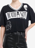dark mystery anime Varsity Girls Crop T-Shirt