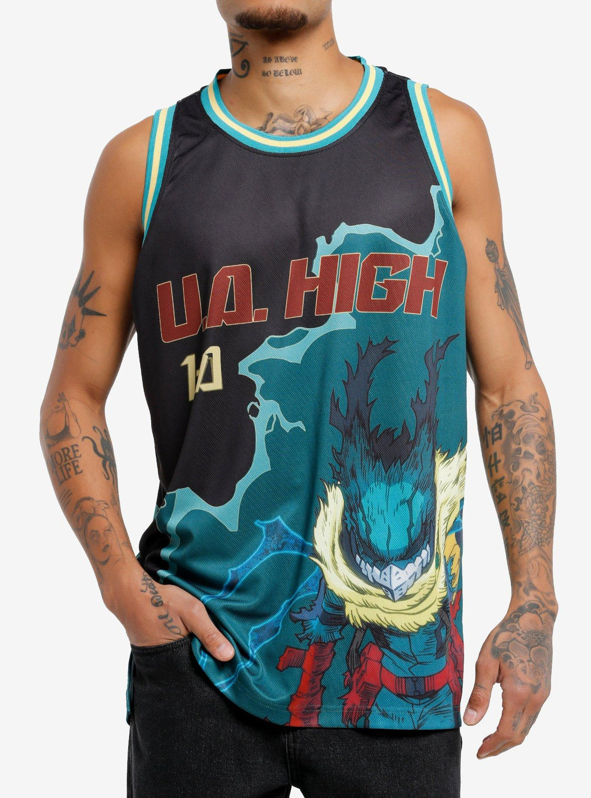 hero anime Vigilante Deku Basketball Jersey Tank Top