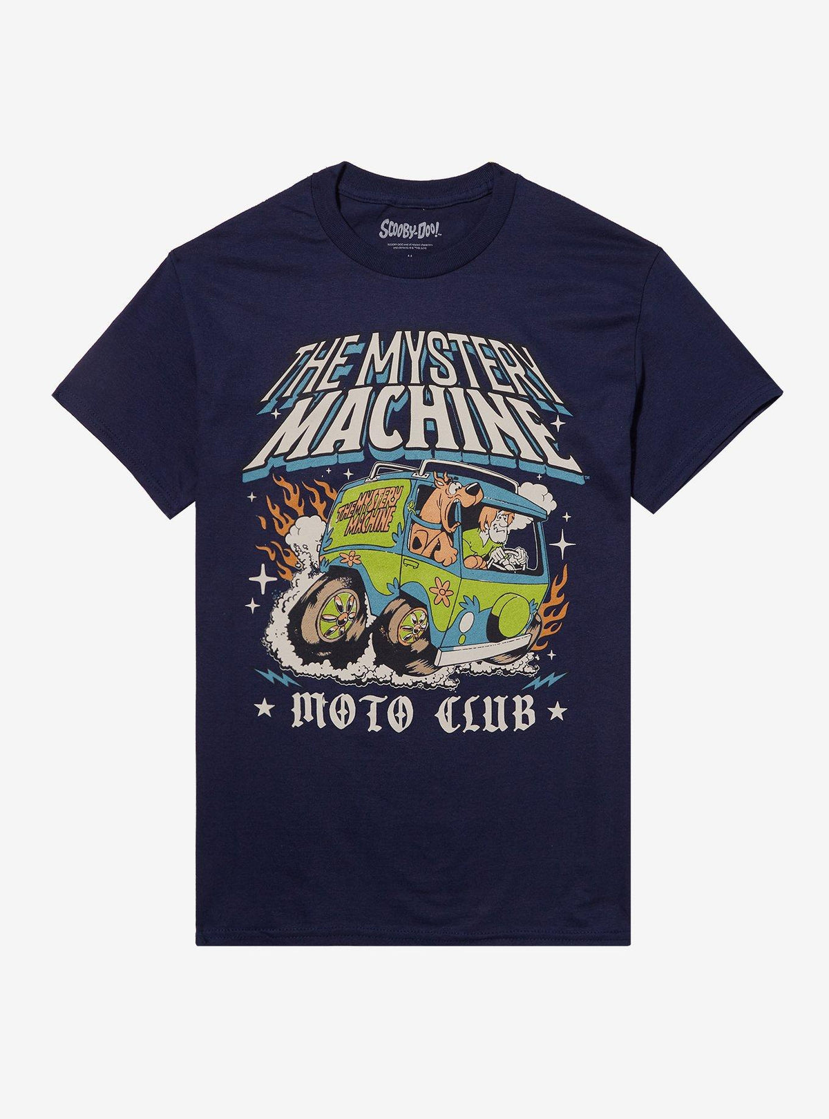 Scooby-Doo Mystery Machine Moto Club Boyfriend Fit Girls T-Shirt