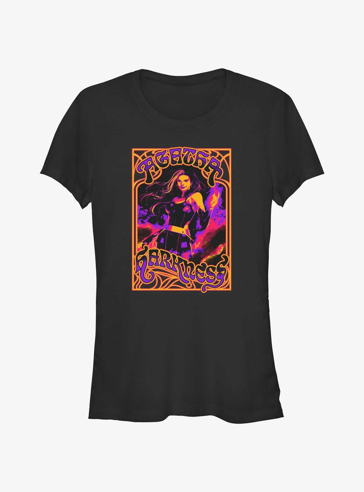 Agatha Retro Poster Style Girls T-Shirt