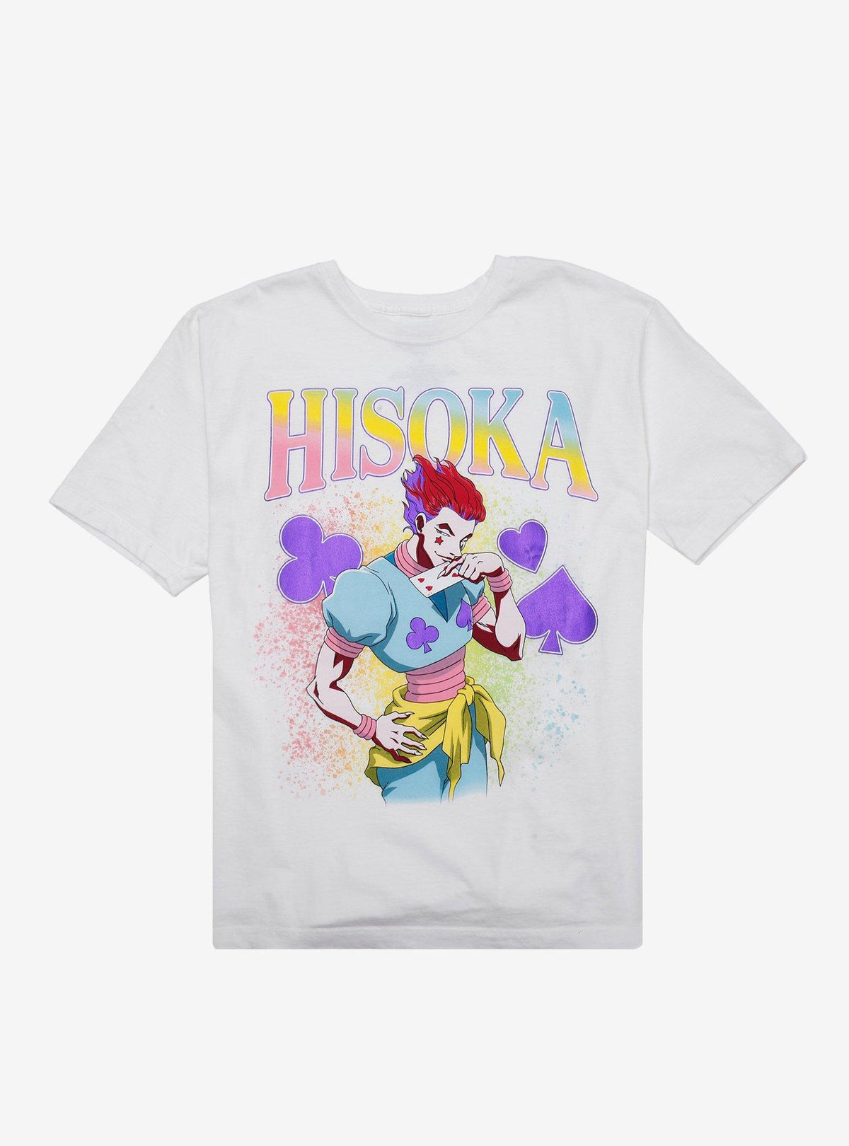 anime hunter Hisoka Colorful Boyfriend Fit Girls T-Shirt