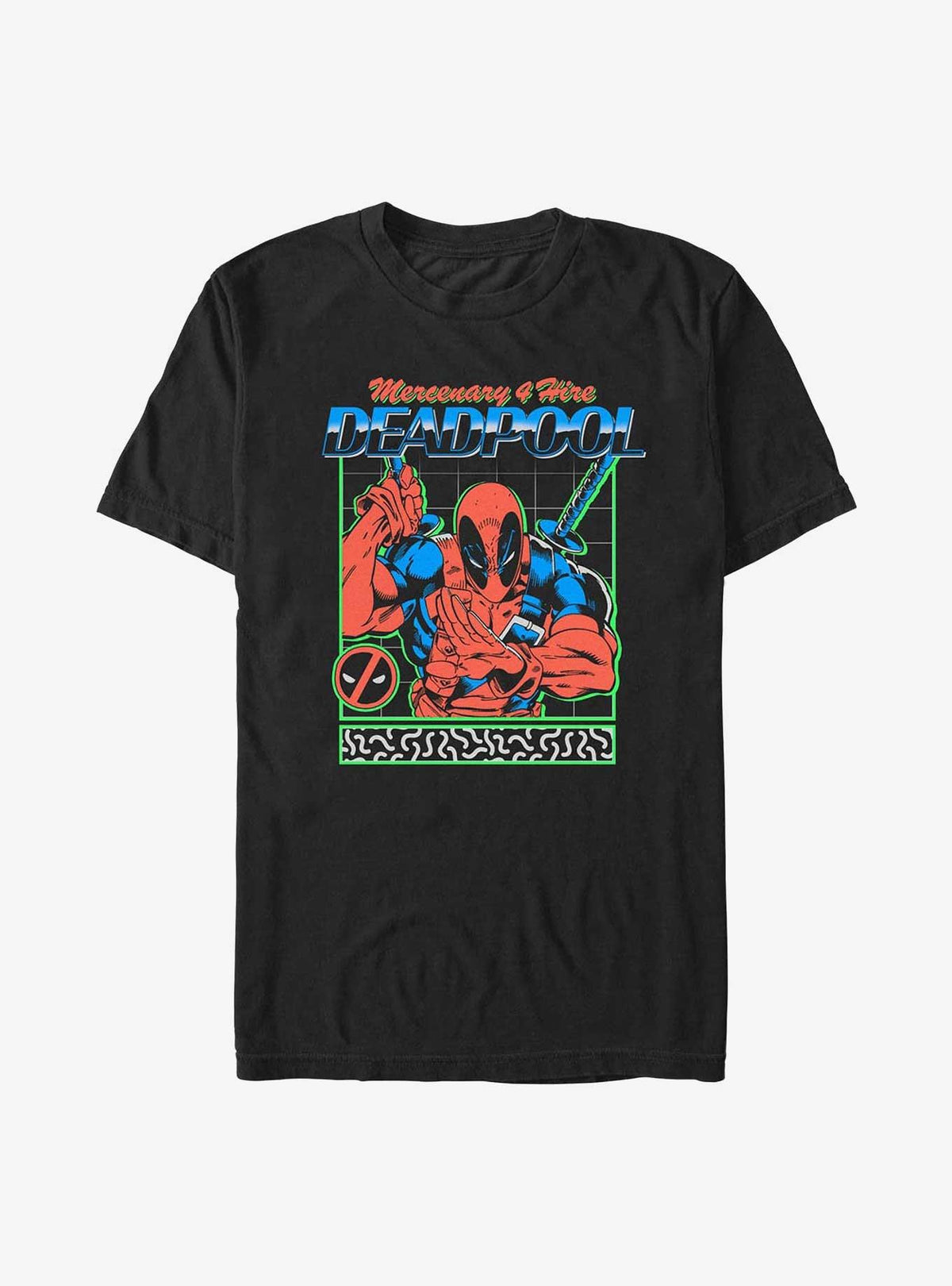 masked antihero Retro Mercenary T-Shirt
