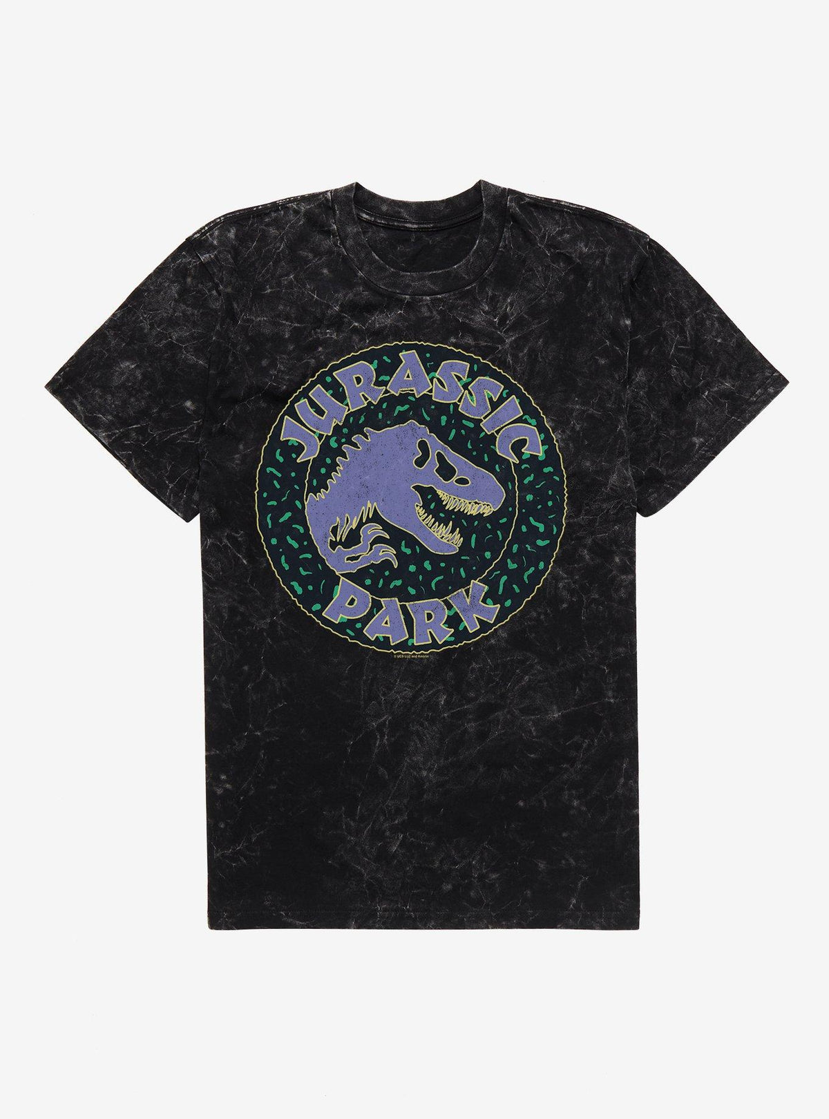Jurassic Park 90's Retro Logo Mineral Wash T-Shirt