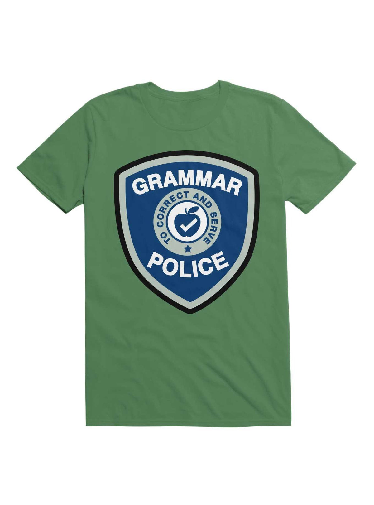 Grammar Police Badge Funny Saying T-Shirt