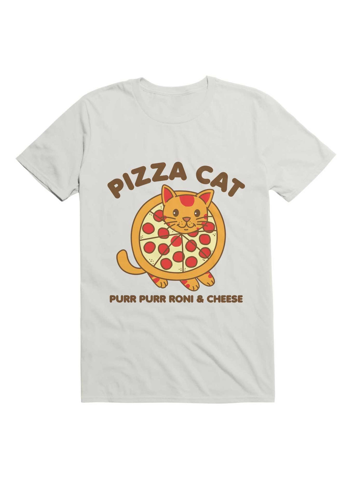 Pizza Cat Funny Mashup Food Animal T-Shirt