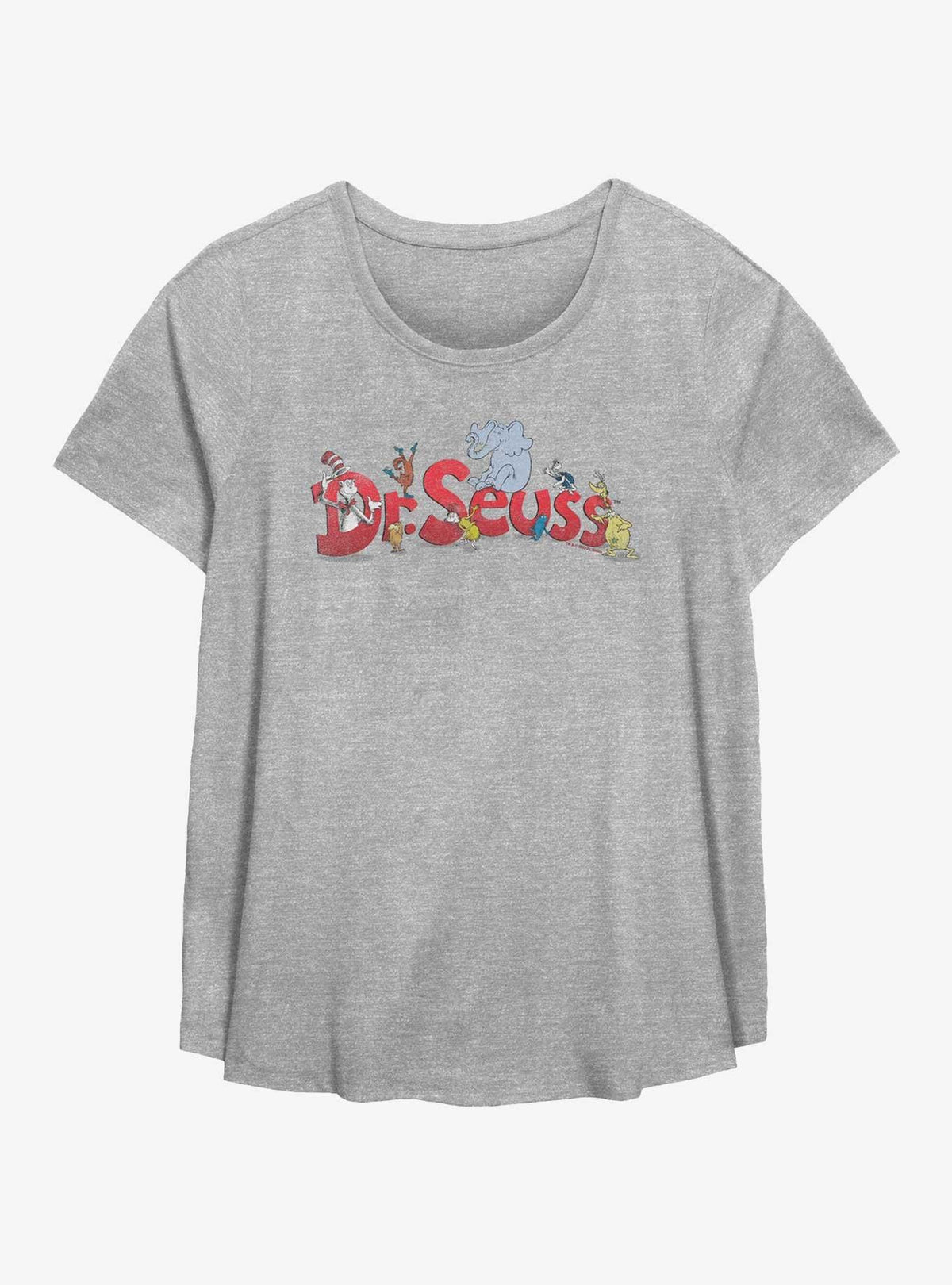 Dr Seuss Retro Character Mix Girls T-Shirt Plus Size