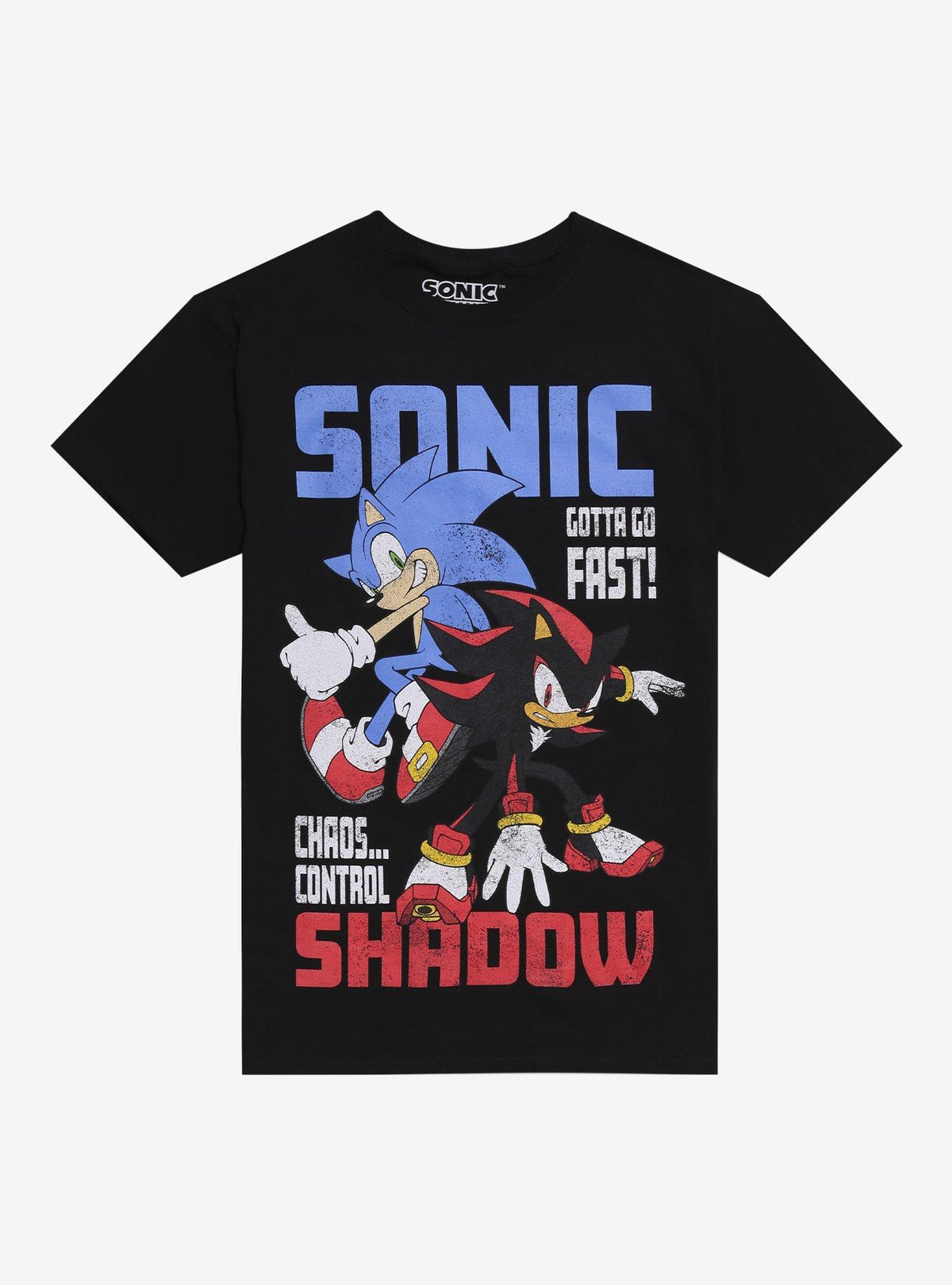 speedy hedgehog Shadow Duo Slogan T-Shirt