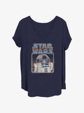 space adventure Retro R2D2 Girls T-Shirt Plus Size