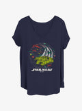 space adventure Wild Retro Girls T-Shirt Plus Size 2