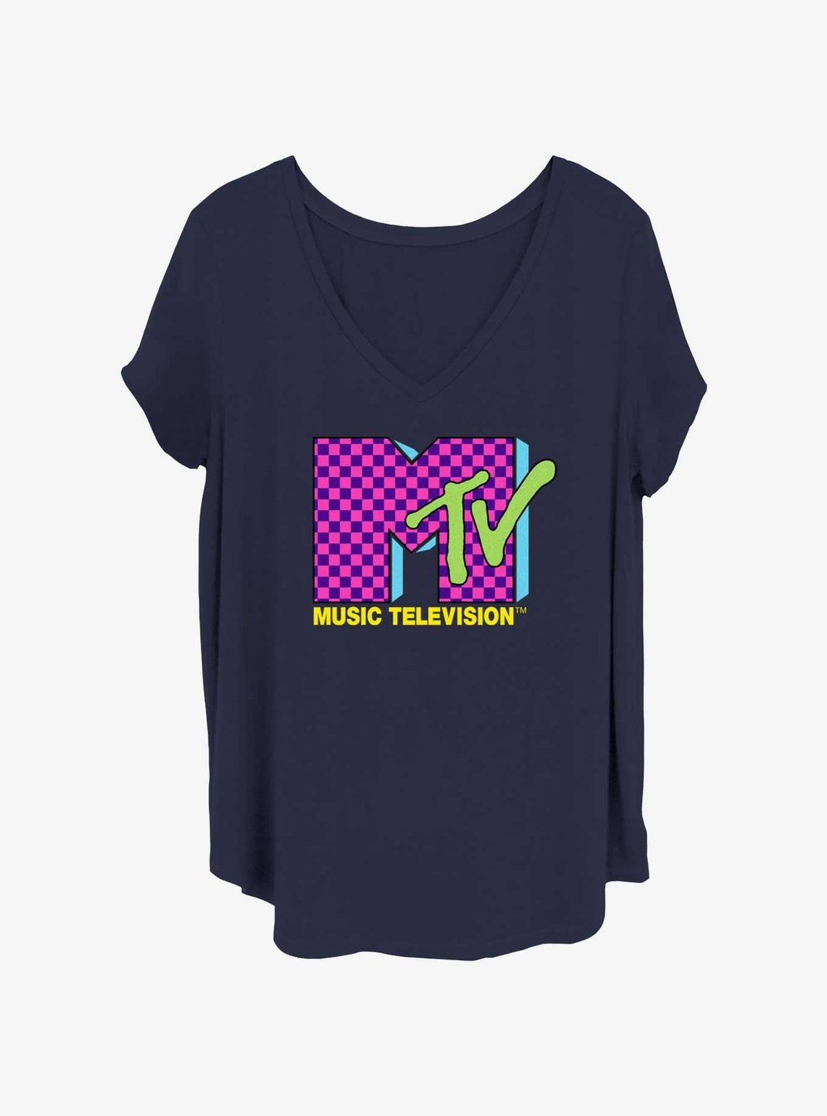 MTV Retro Logo Girls T-Shirt Plus Size