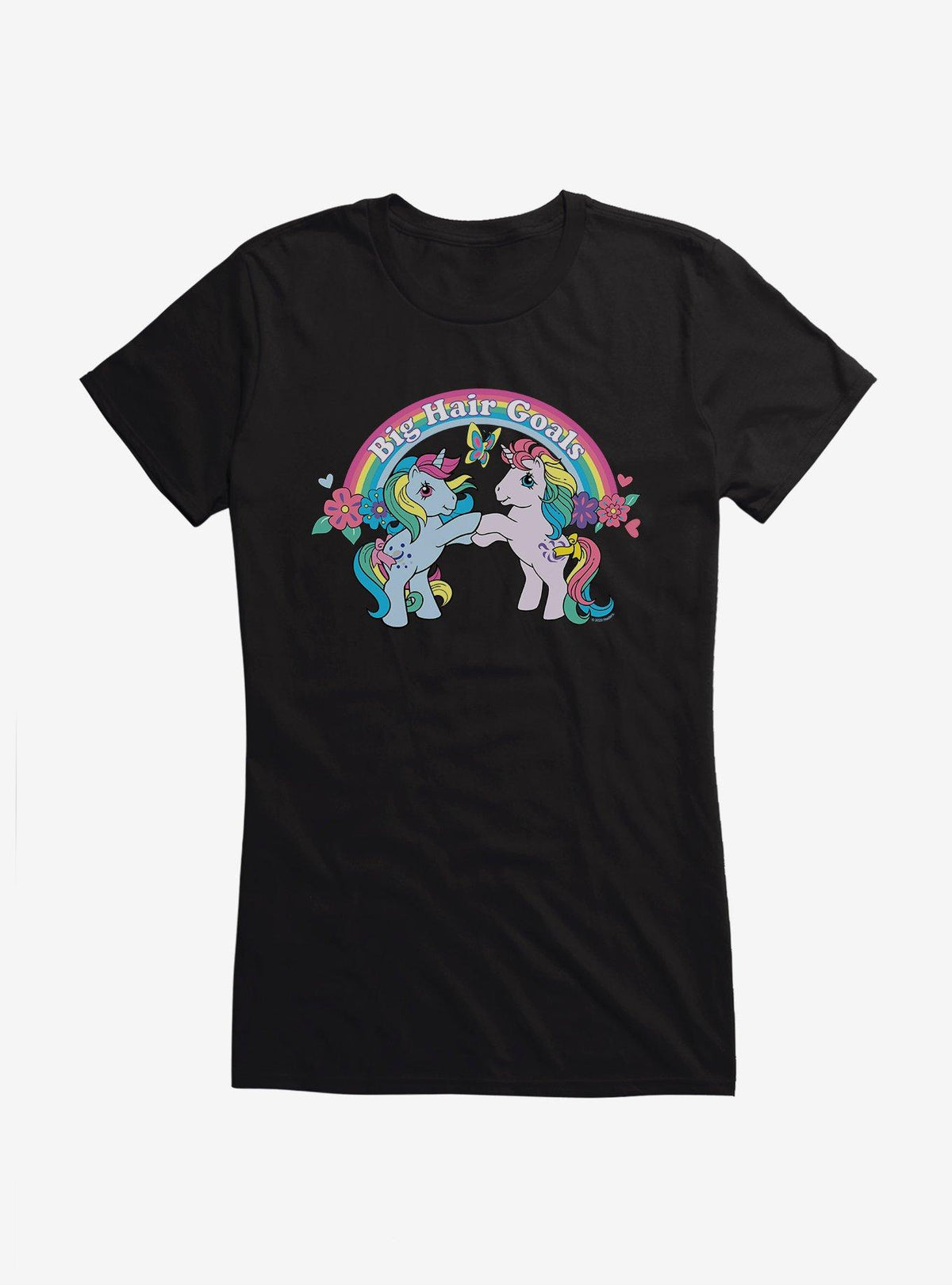 cute pony Big Hair Goals Retro Girls T-Shirt