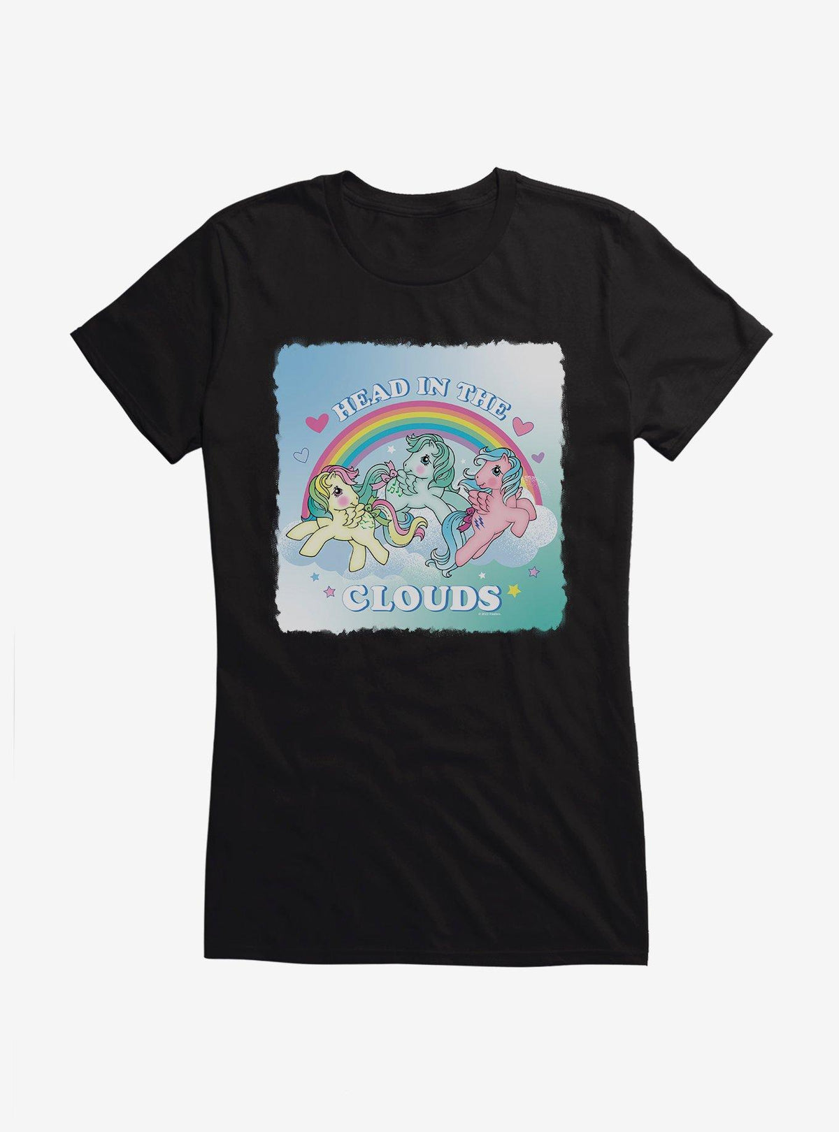 cute pony Head In The Clouds Retro Girls T-Shirt