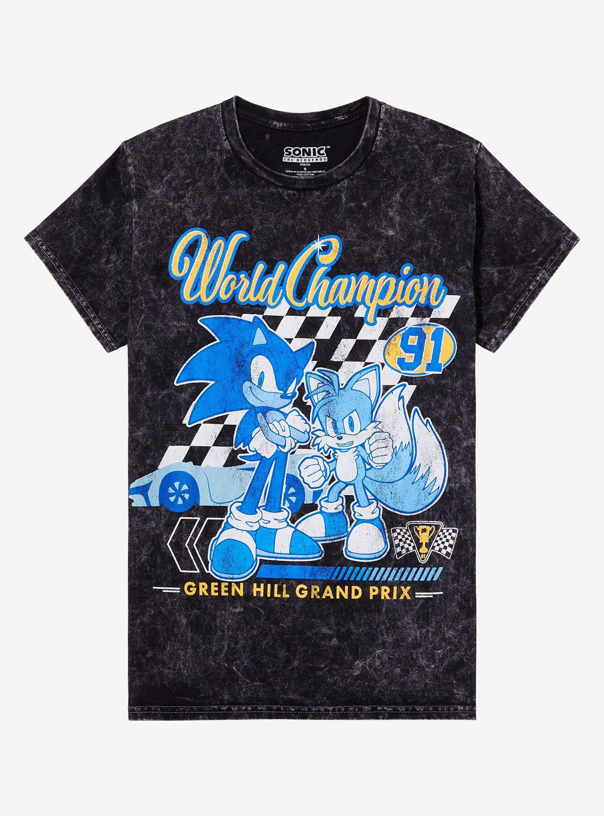 speedy hedgehog World Champion Dark Wash Boyfriend Fit Girls T-Shirt