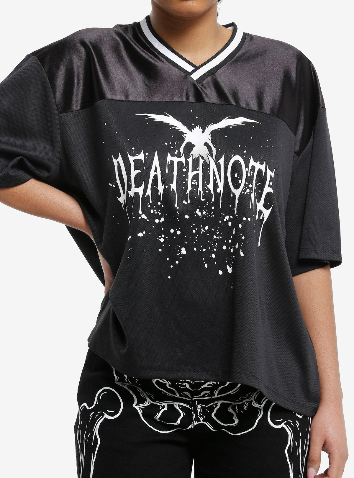 dark mystery anime Ryuk Girls Oversized Jersey Top