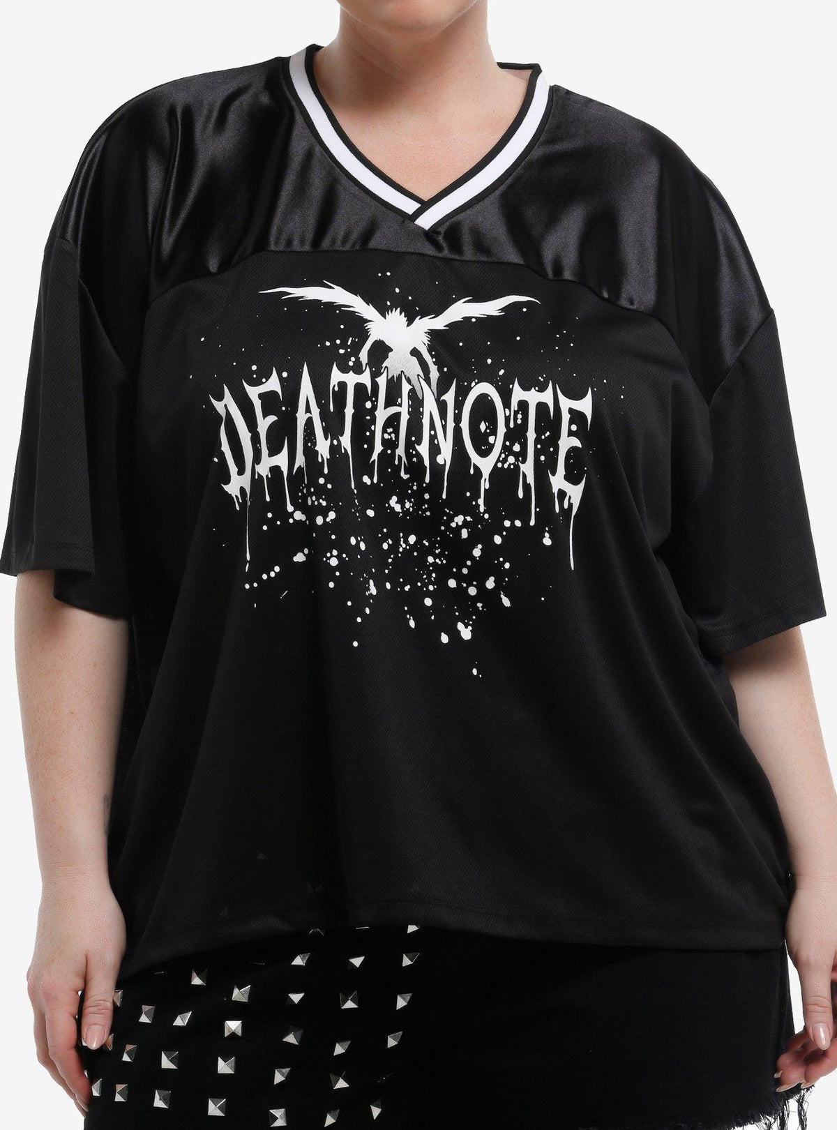 dark mystery anime Ryuk Girls Oversized Jersey Top Plus Size