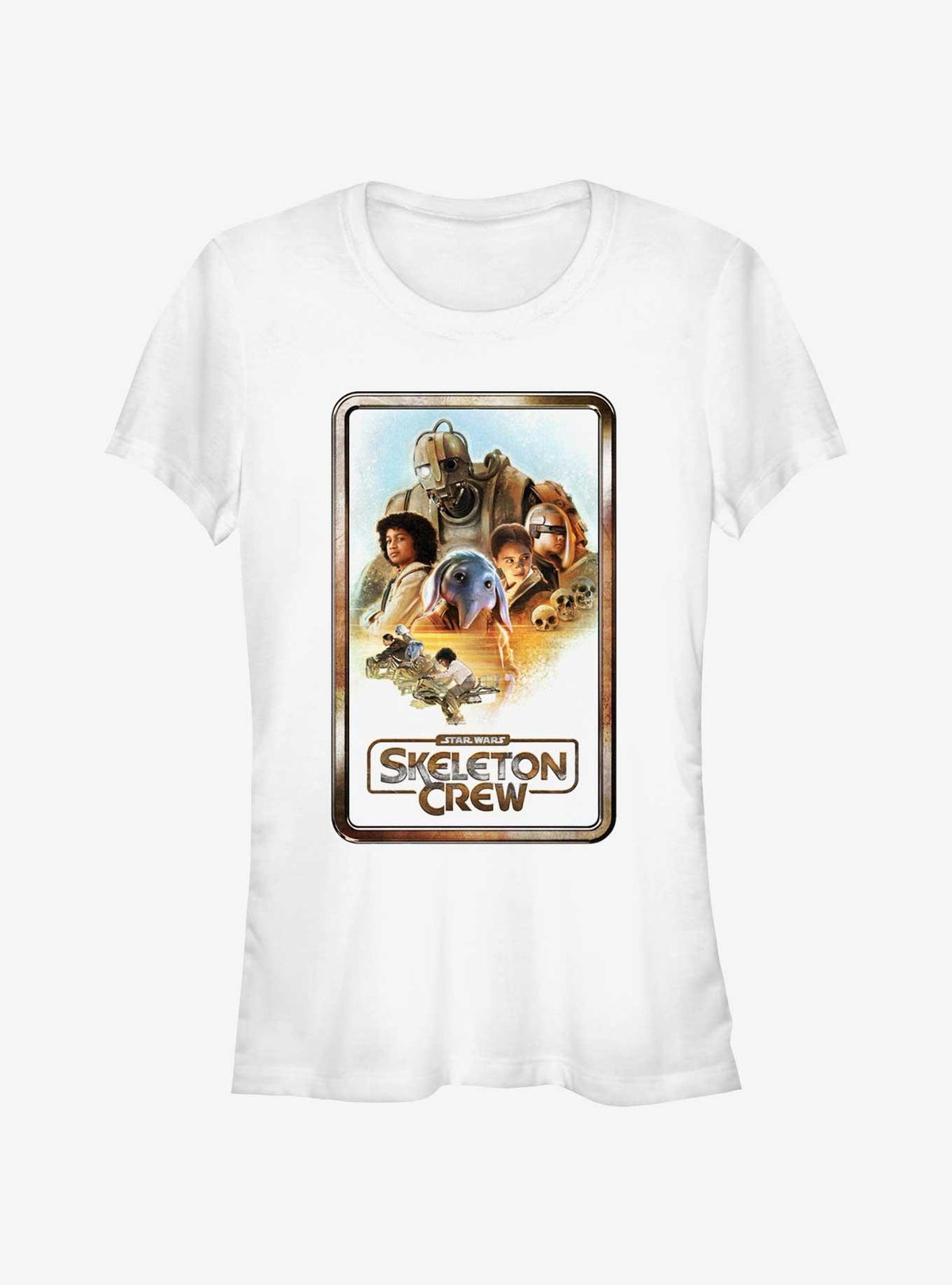 space adventure Skeleton Crew Retro Poster Girls T-Shirt