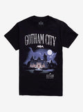 dark vigilante Caped Crusader Wayne Manor Foil Girls T-Shirt