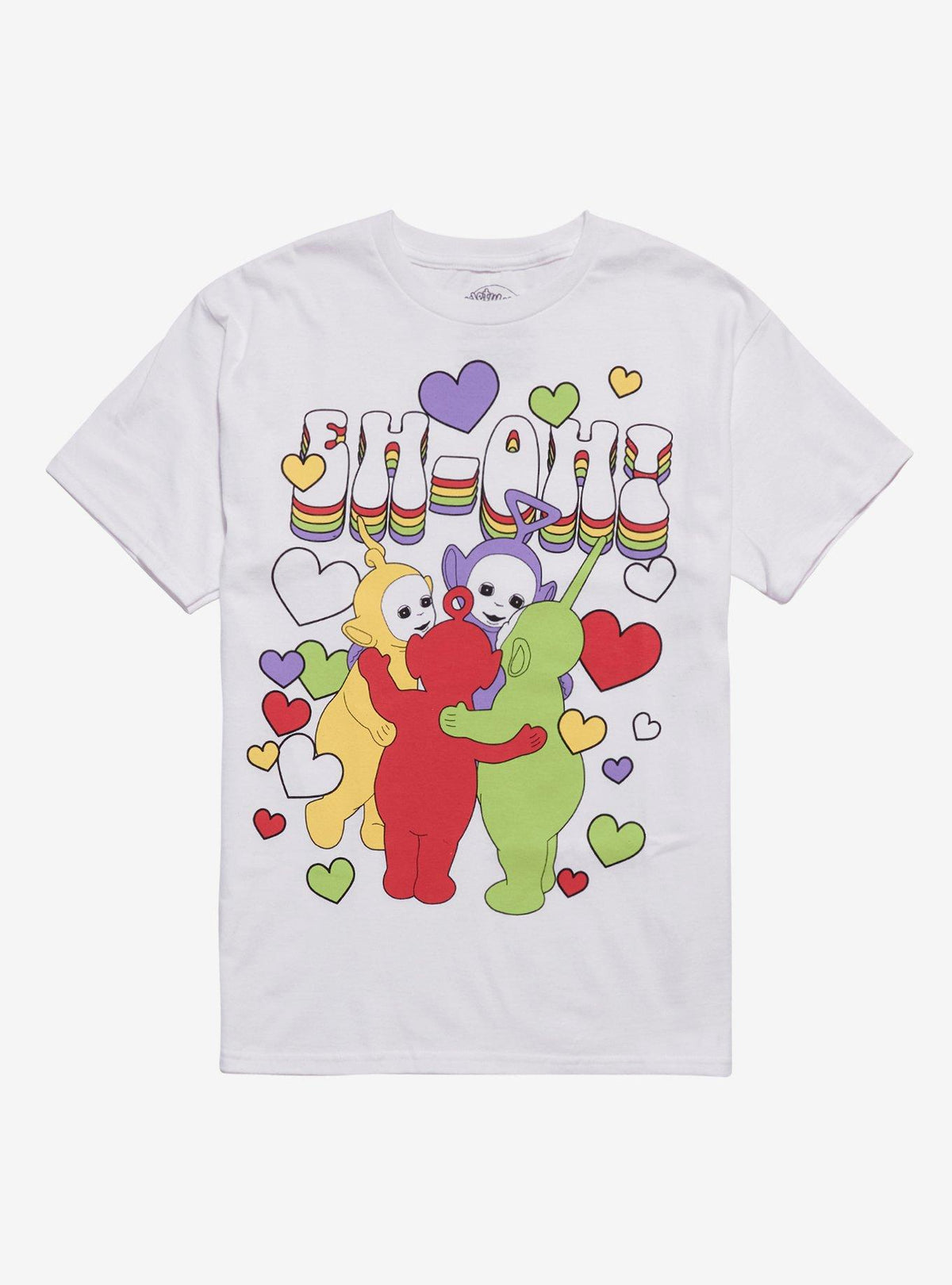 Teletubbies Big Hug Hearts Boyfriend Fit Girls T-Shirt