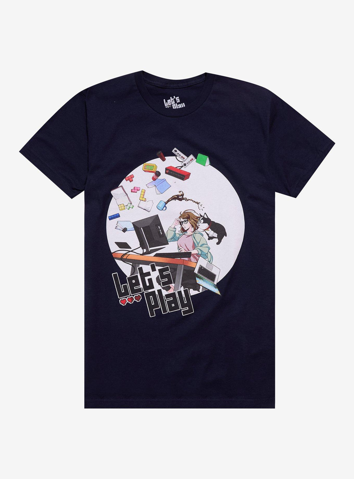 Let's Play Sam Circle Portrait T-Shirt