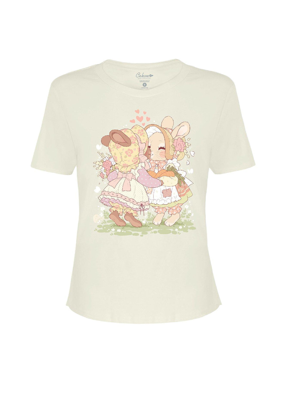 Bunny Kiss Girls T-SHirt By Little Celesse