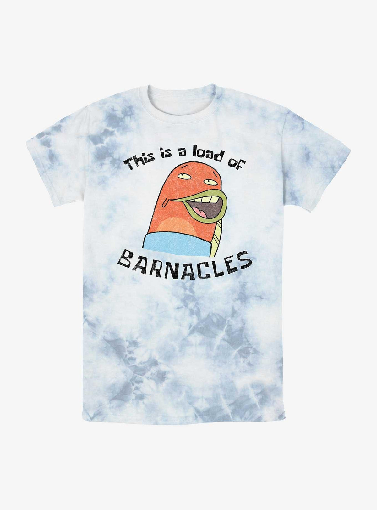 cartoon sea sponge This Is A Load Of Barnacles Tie-Dye T-Shirt