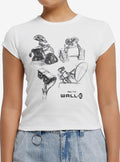 Wall-E Sketches Girls Skimmer T-Shirt