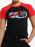Blink-182 Shattered Logo Girls Baby Raglan T-Shirt