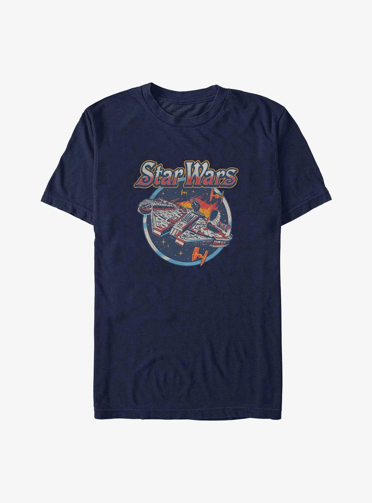 space adventure Retro Circle Battle T-Shirt