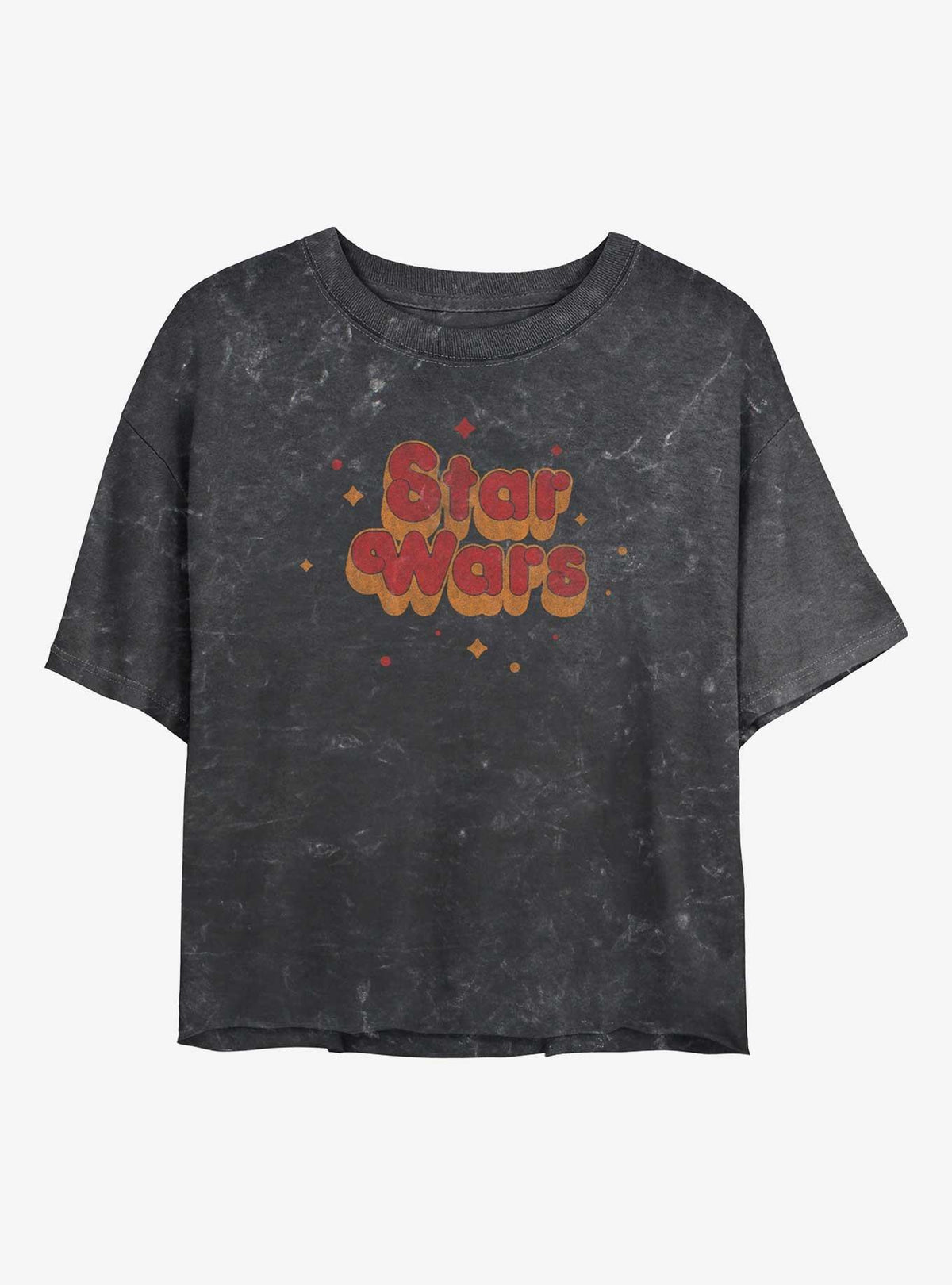 space adventure Pop Retro Girls Mineral Wash Crop T-Shirt