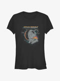 space adventure Retro Ships Girls T-Shirt