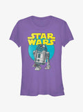 space adventure Retro R2-D2 Girls T-Shirt